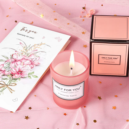 Gift Baskets for Women, 8 Pcs Rose Bath and Body Set, Beauty Spa Holiday Birthday Gifts for Her, Pink